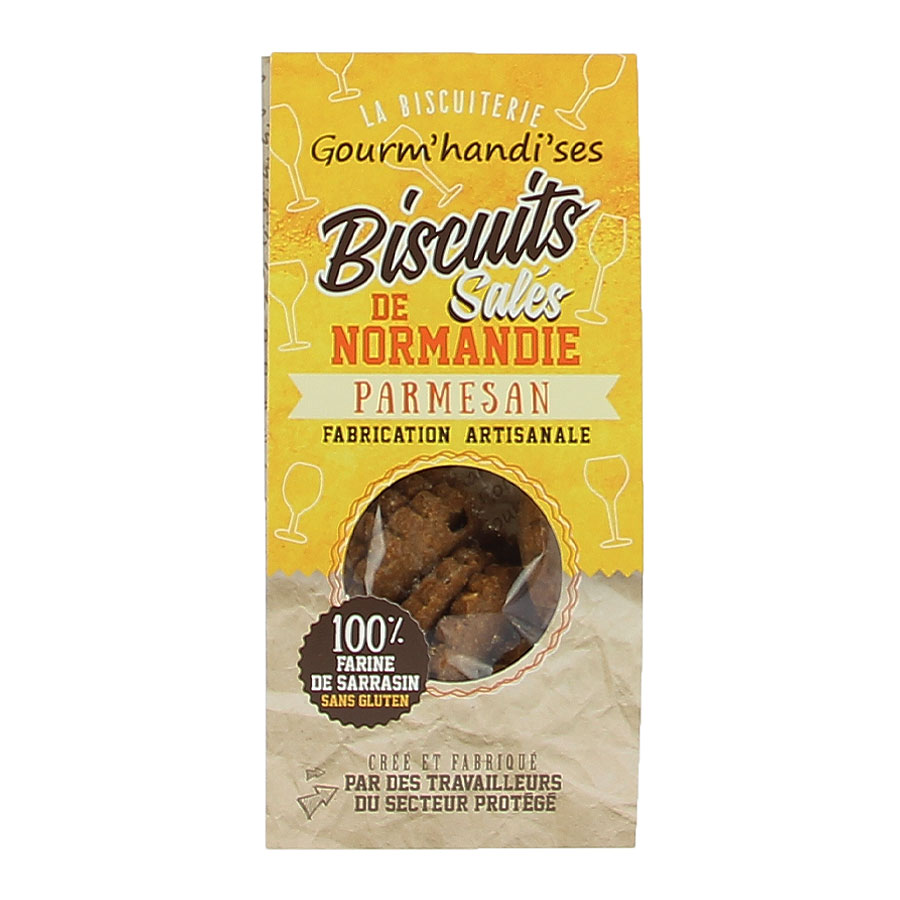Biscuits salés aux parmesans - Gourm'hand'ises - 80g