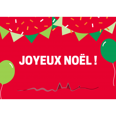 Carte imprimée Joyeux Noël
