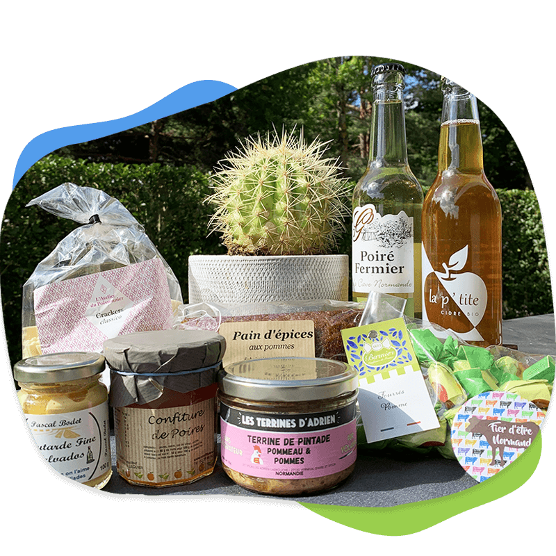 Produits de la bourriche normande du mois de juillet