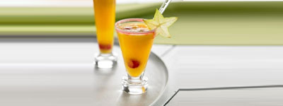 Cocktail Alesia à la liqueur de poire et rhum blanc