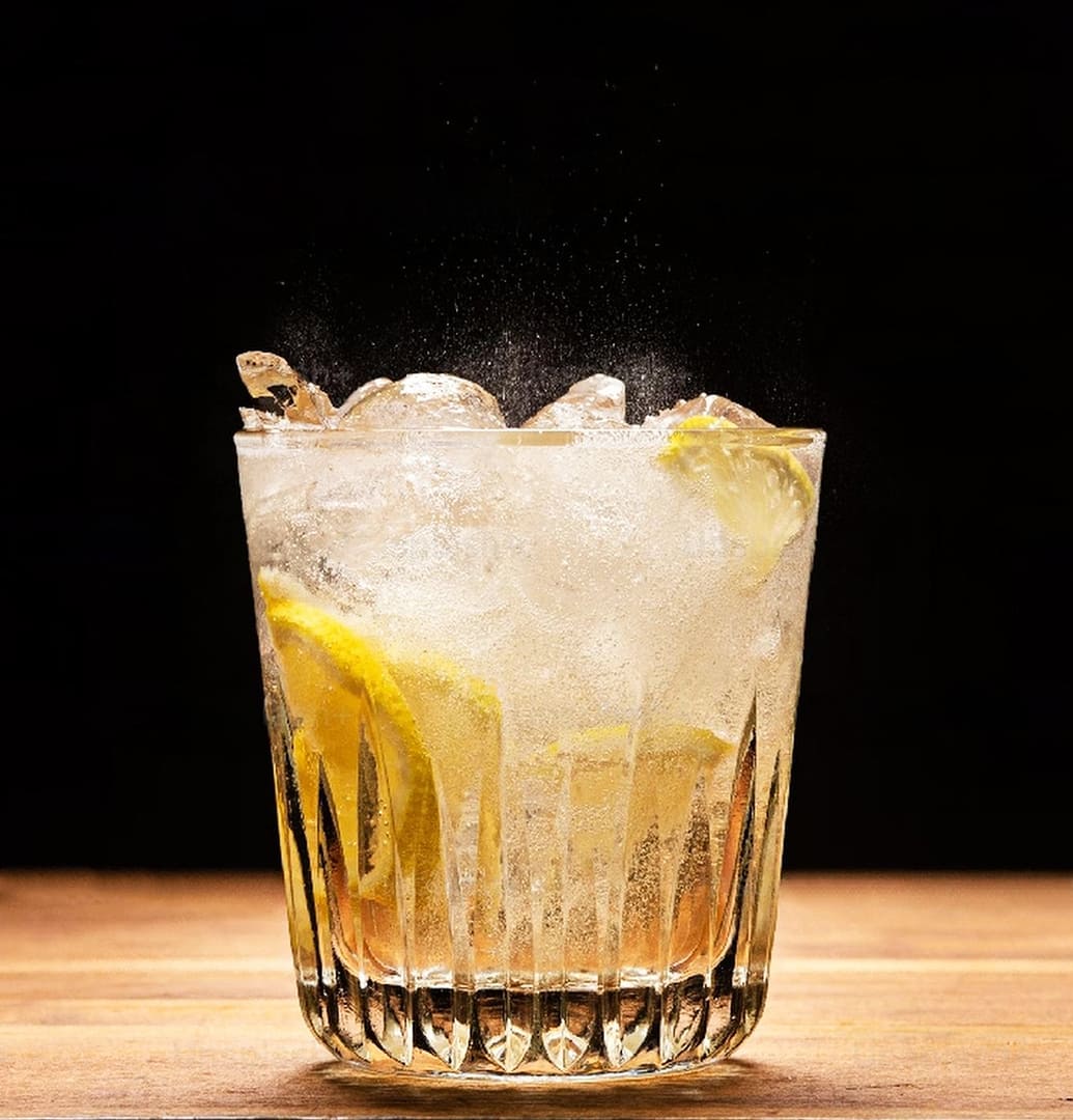 Cocktail Gin fizz revisité au poiré