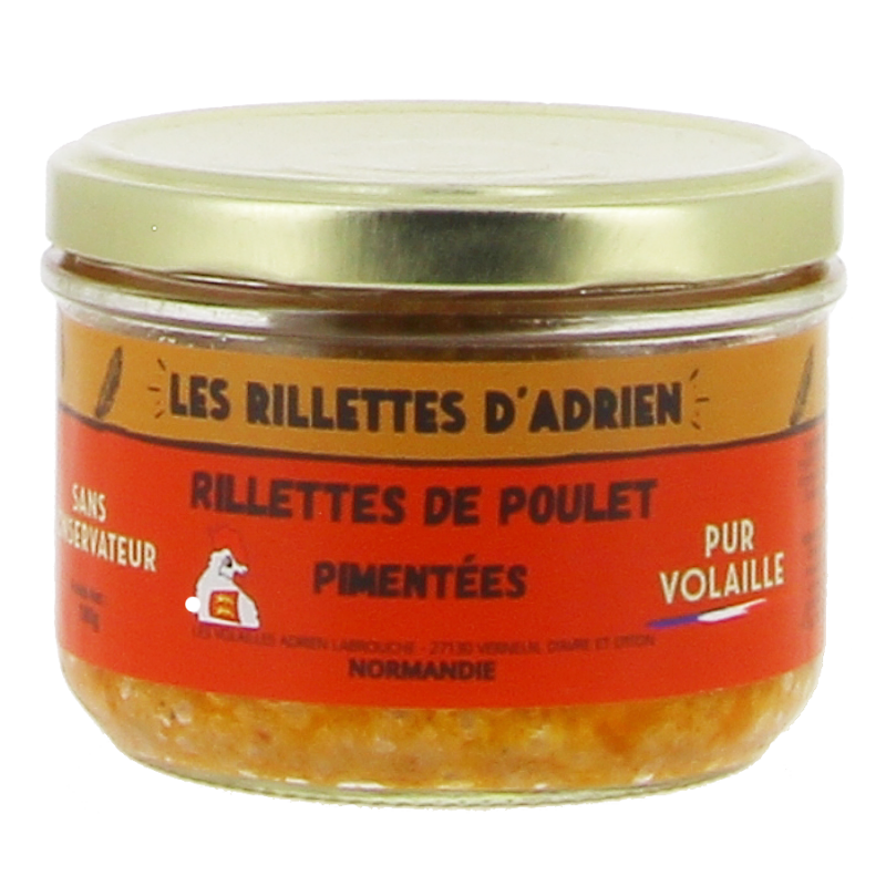 Rillettes de poulet pimentées