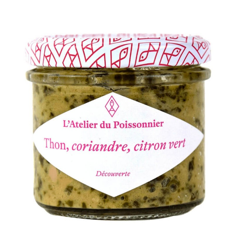 Rillettes de thon, coriandre et citron vert